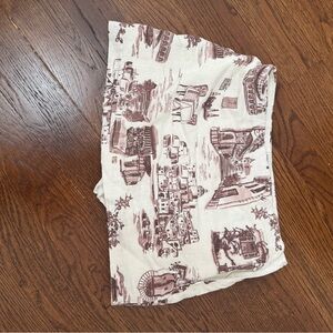 Abercrombie & Fitch Cream and Brown Mini Skirt